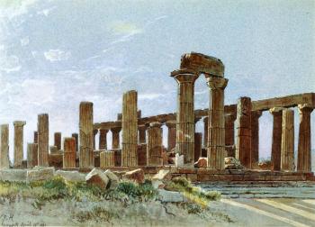 William Stanley Haseltine : Agrigento aka Temple of Juno Lacinia